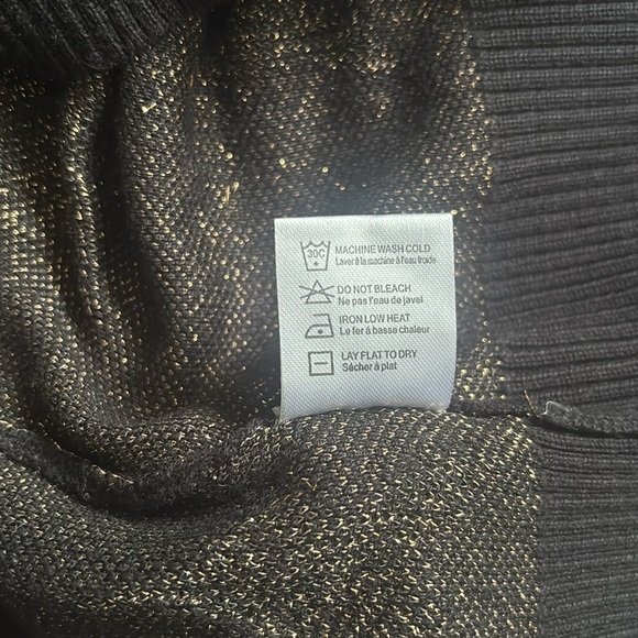 Chaser | Gold Star Blouson Sleeve Crew Neck Pullover Sweater Size XS - Picture 11 of 14